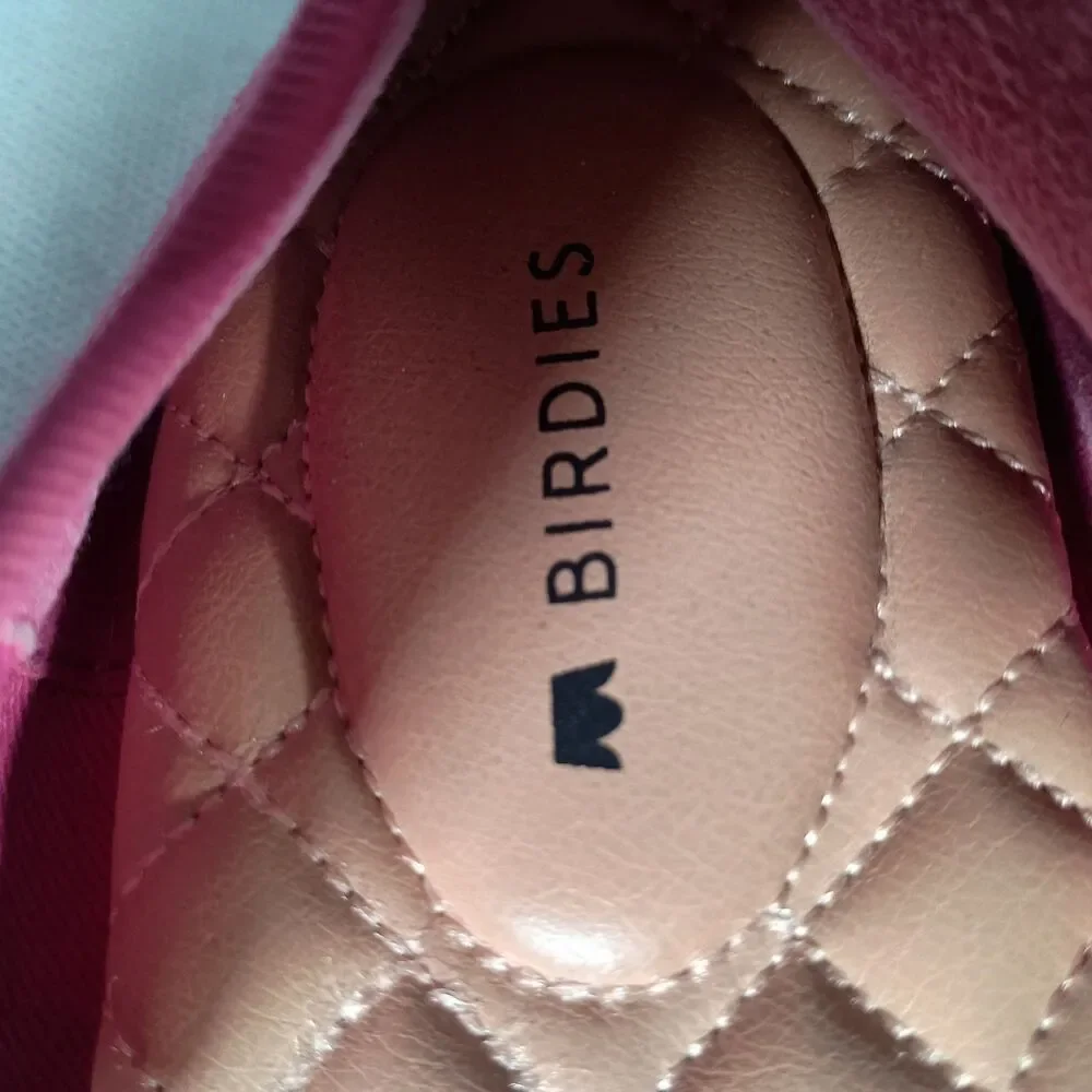 Birdies The Goldfinch Raffia Flats Shoes Pointed Toe Bow Pink Womens 8